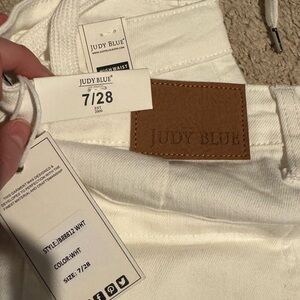 Judy Blue Classic White Jeans